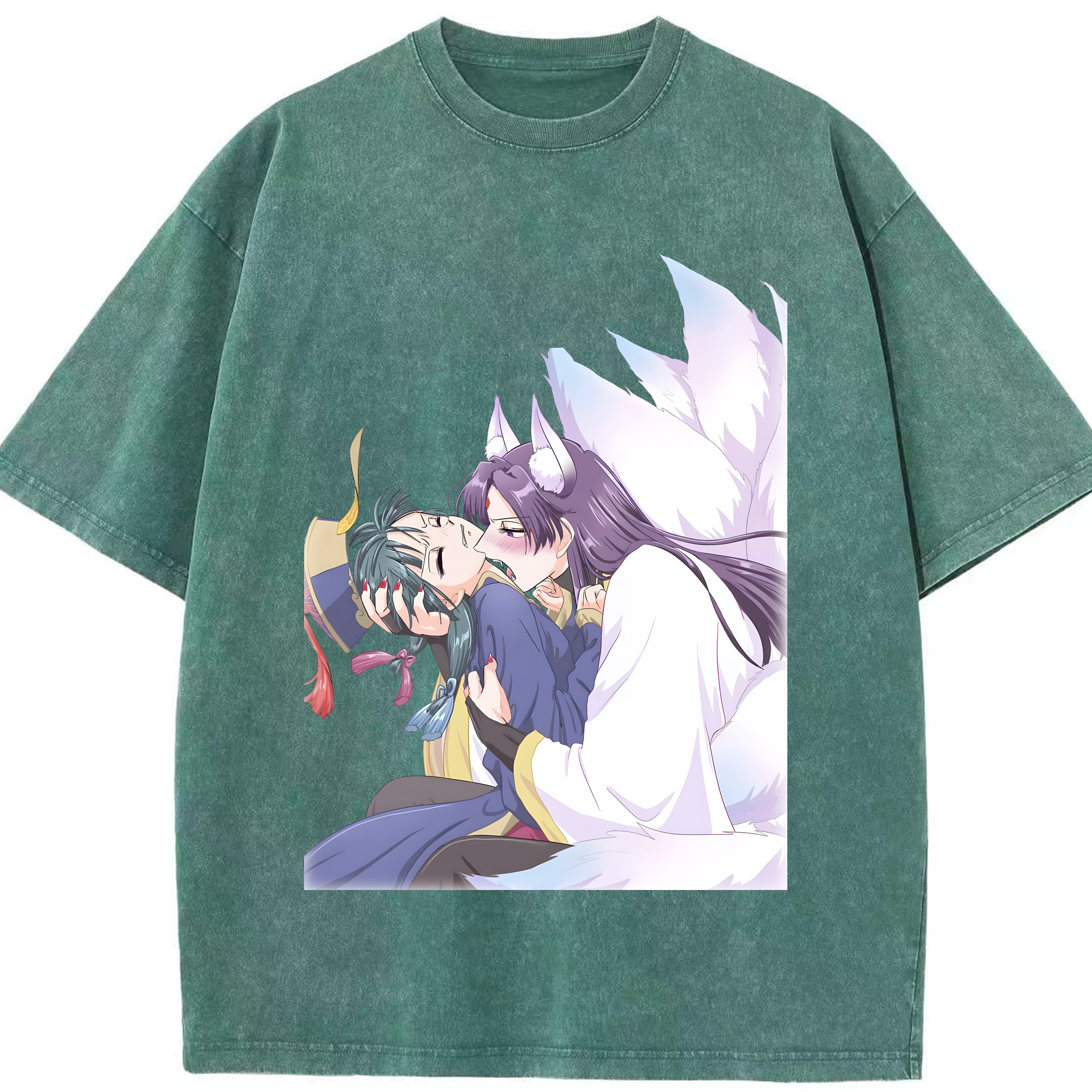 （画像用） 薬屋のひとりごと The Apothecary Diaries 綿100% ヴィンテージ風 半袖Tシャツ（フロントプリント）